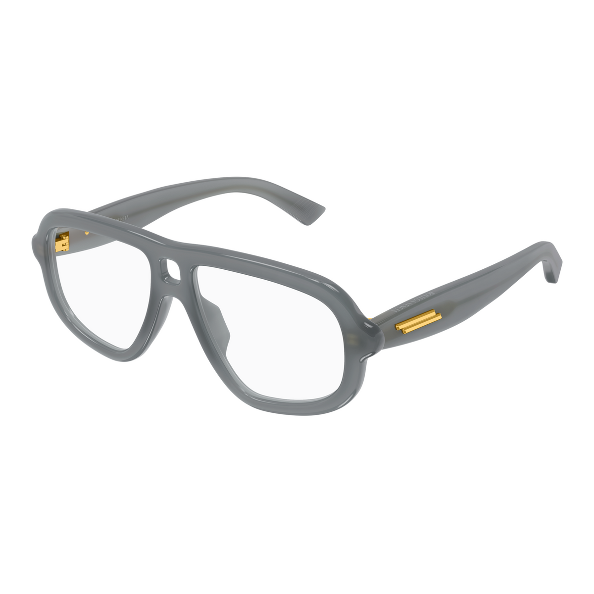Bottega Veneta BV1495O Gris 53 003 de trois-quarts - Les Lunettes de Pauline