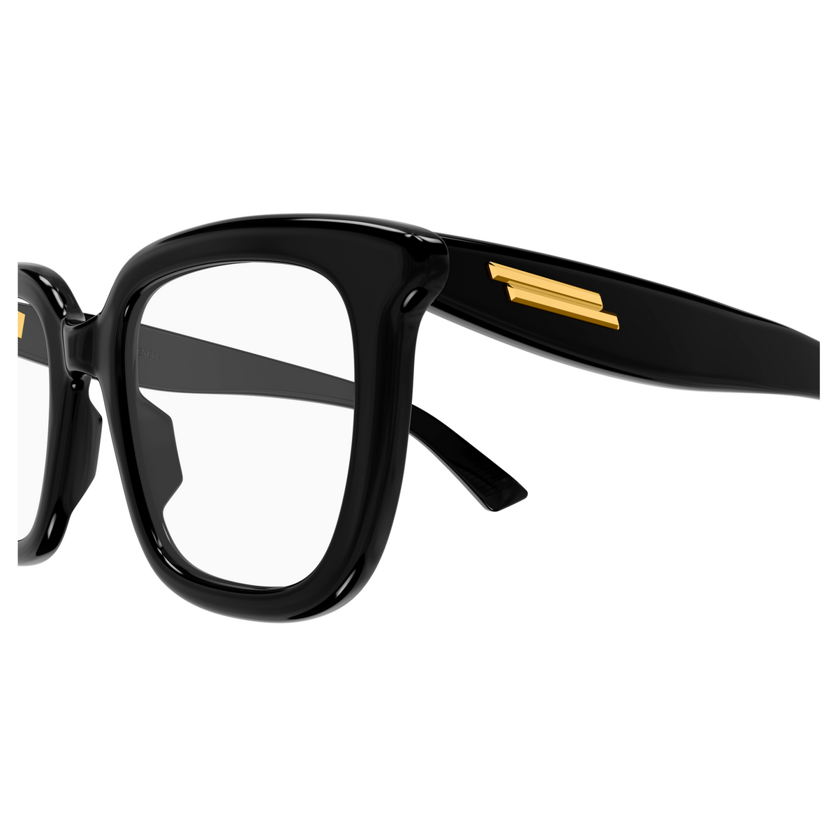 Bottega Veneta BV1496O Noir 005 en détail des branches - Les Lunettes de Pauline
