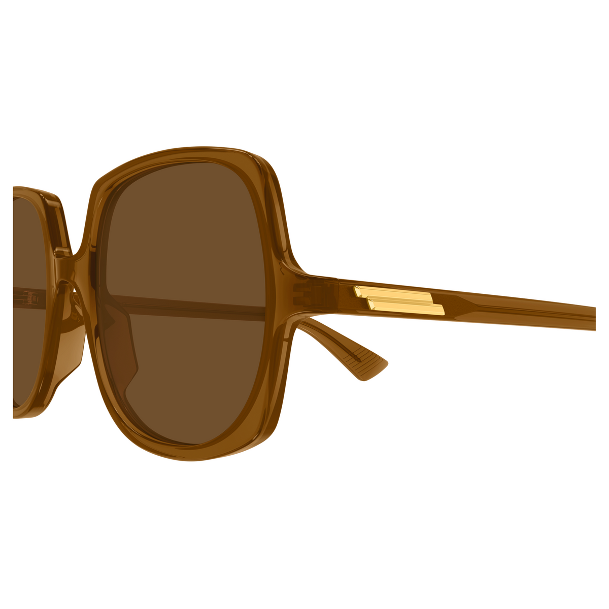 Bottega Veneta BV1498S Brun 003 en détail des branches - Les Lunettes de Pauline