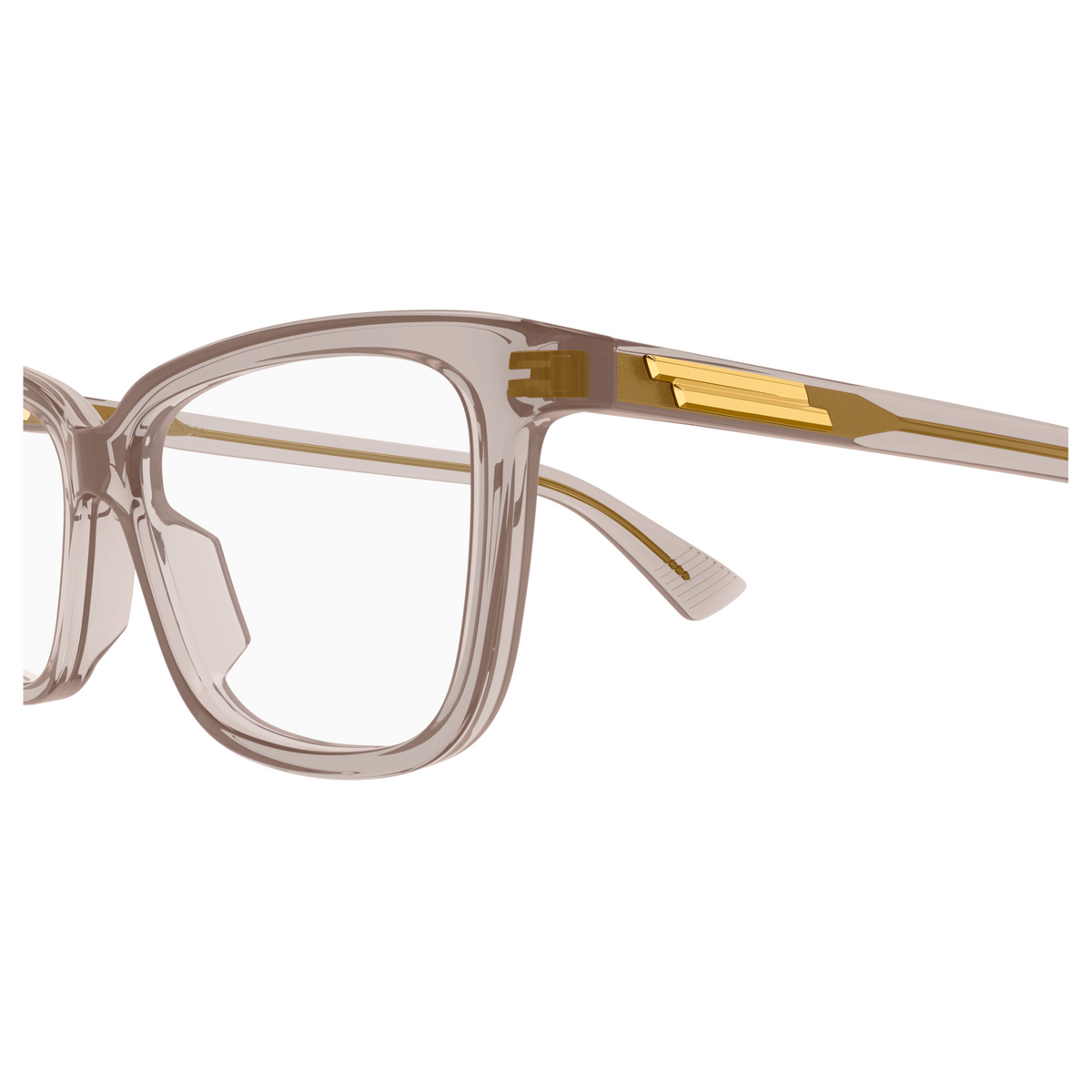 Bottega Veneta BV1499O Taupe Rosé 54 008 en détail des branches - Les Lunettes de Pauline