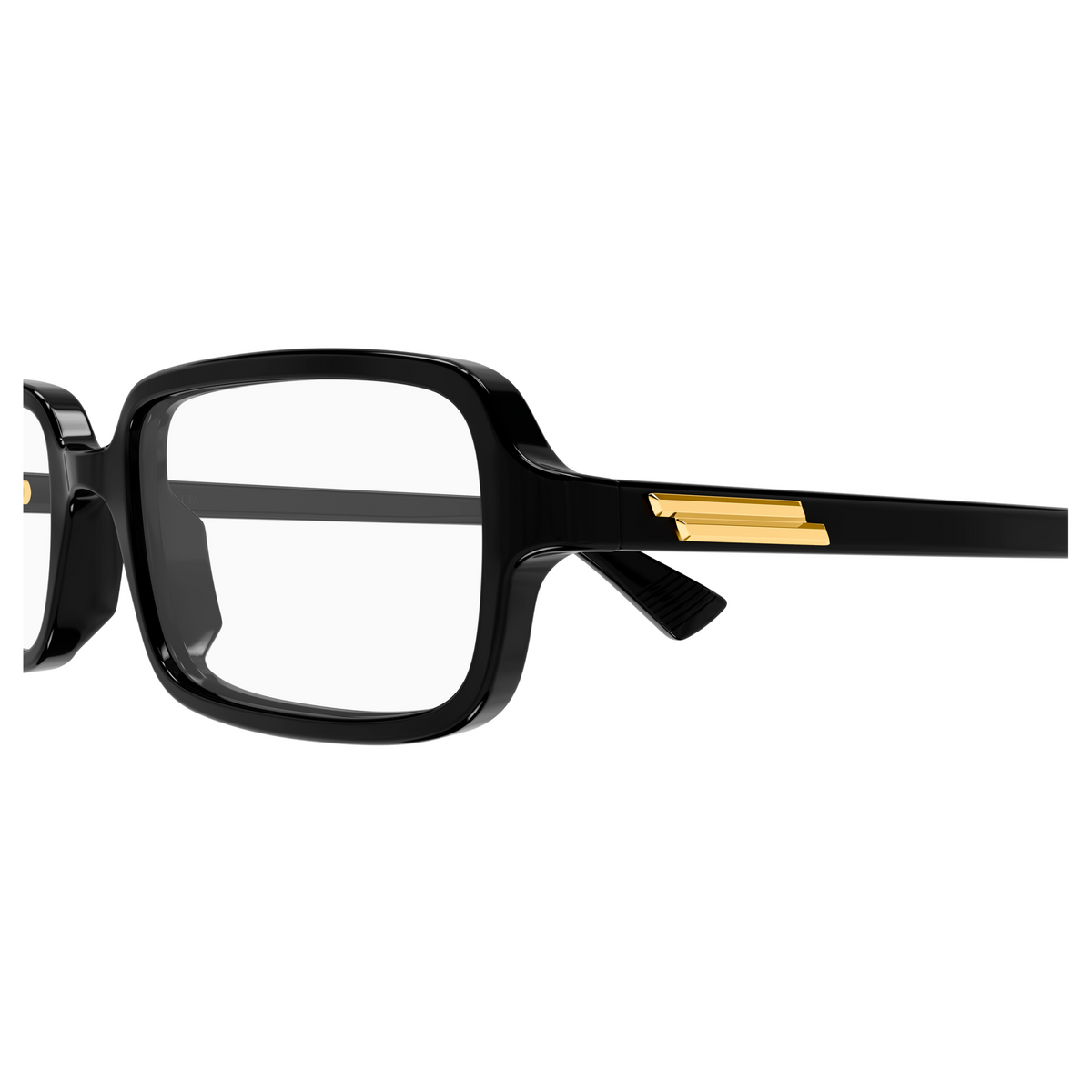 Bottega Veneta BV1500O Noir 005 en détail des branches - Les Lunettes de Pauline