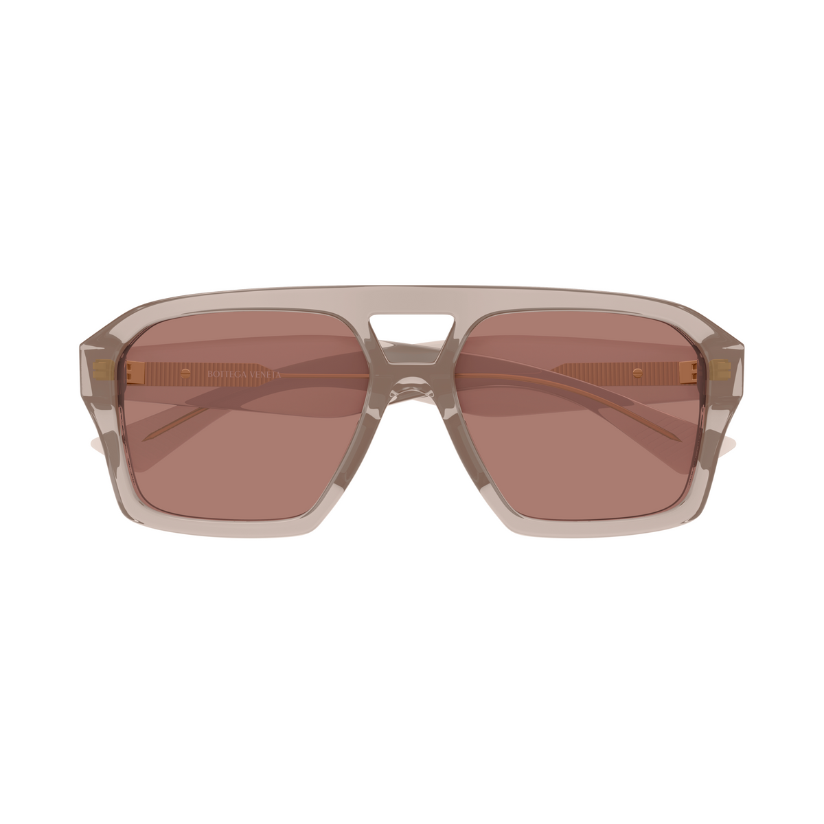 Bottega Veneta BV1501S Taupe Cristal 003 de face - Les Lunettes de Pauline