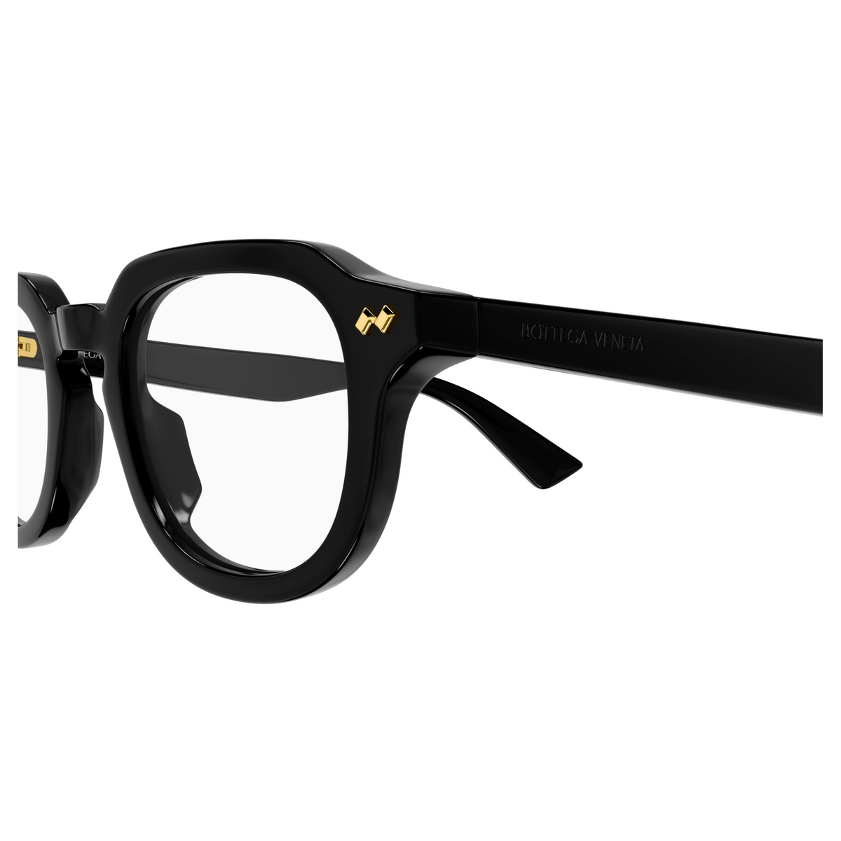 Bottega Veneta BV1505O Noir 005 en détail des branches - Les Lunettes de Pauline