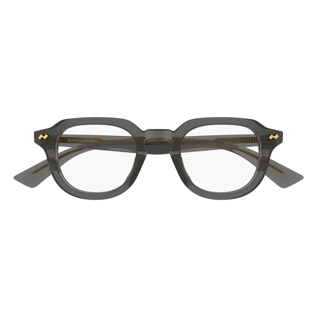 Bottega Veneta BV1505O Gris Vert 007 de face - Les Lunettes de Pauline