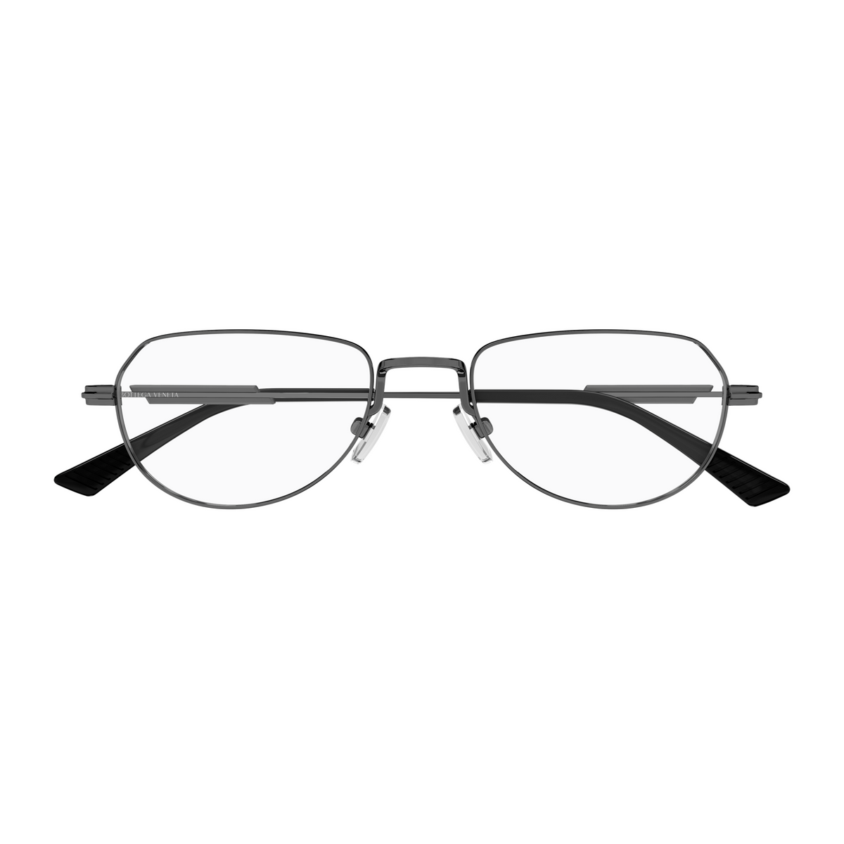 Bottega Veneta BV1510O Gunmetal 001 de face - Les Lunettes de Pauline