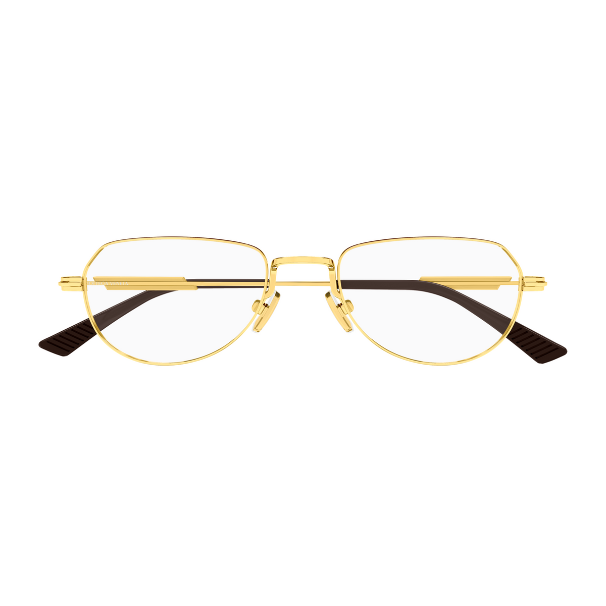 Bottega Veneta BV1510O Doré 002 de face - Les Lunettes de Pauline