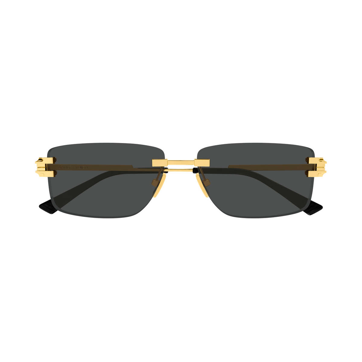 Bottega Veneta BV1511S Doré 001 de face - Les Lunettes de Pauline