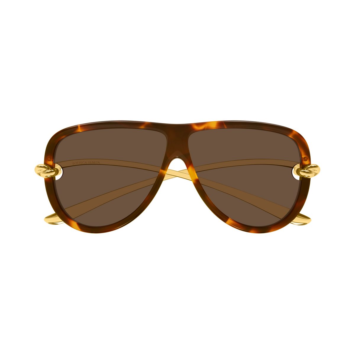 Bottega Veneta BV1513S Écaille Havane Doré 002 de face - Les Lunettes de Pauline