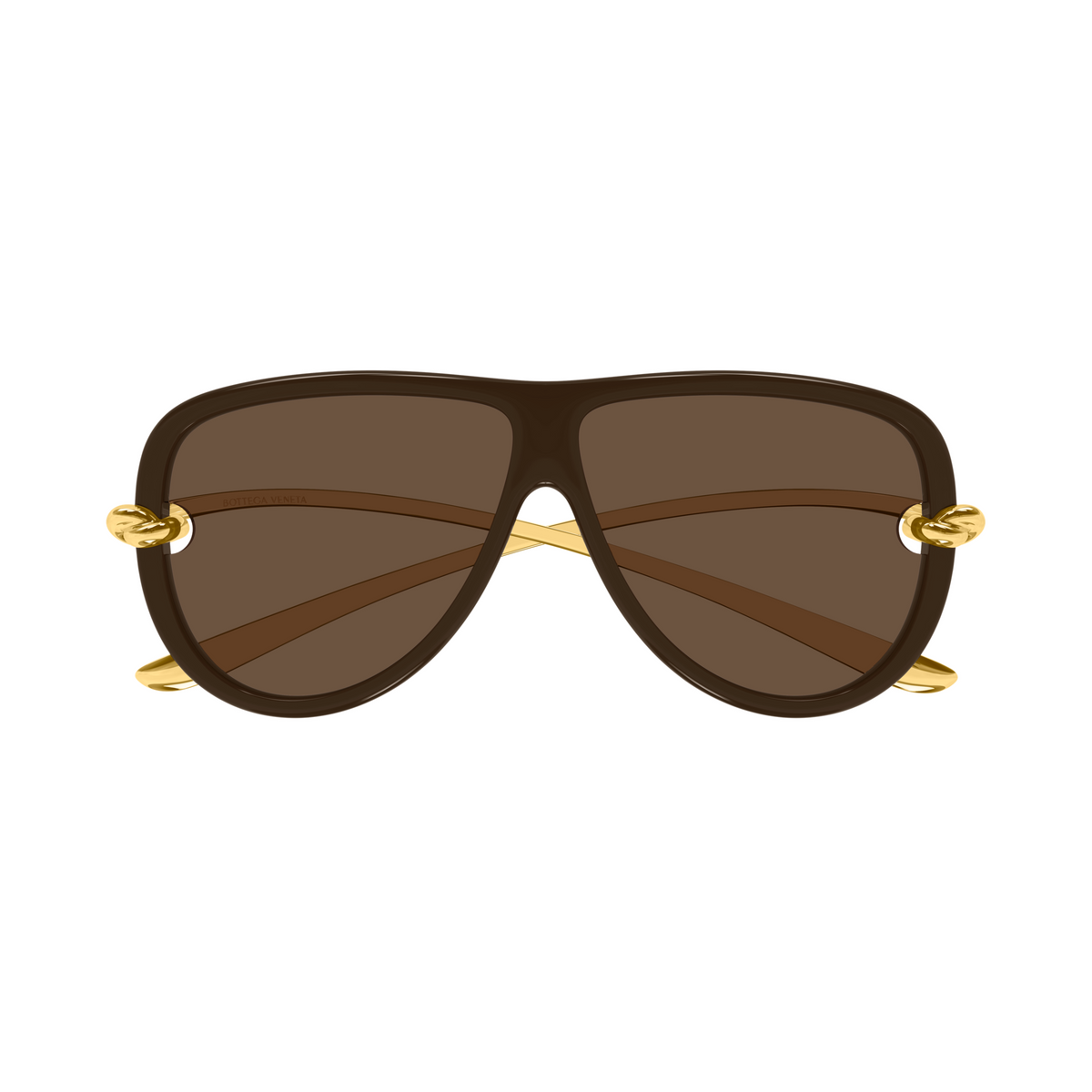 Bottega Veneta BV1513S Brun Doré 003 de face - Les Lunettes de Pauline