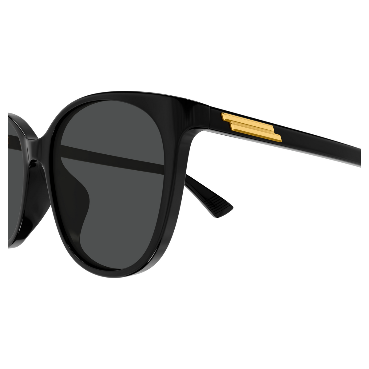 Bottega Veneta BV1515SK Noir 001 en détail des branches - Les Lunettes de Pauline