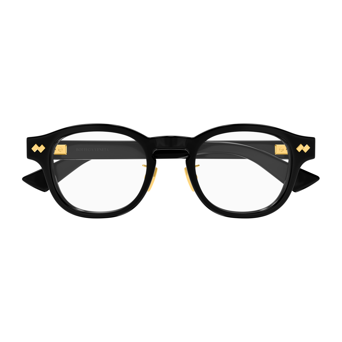 Bottega Veneta BV1518OA Noir 001 de face - Les Lunettes de Pauline