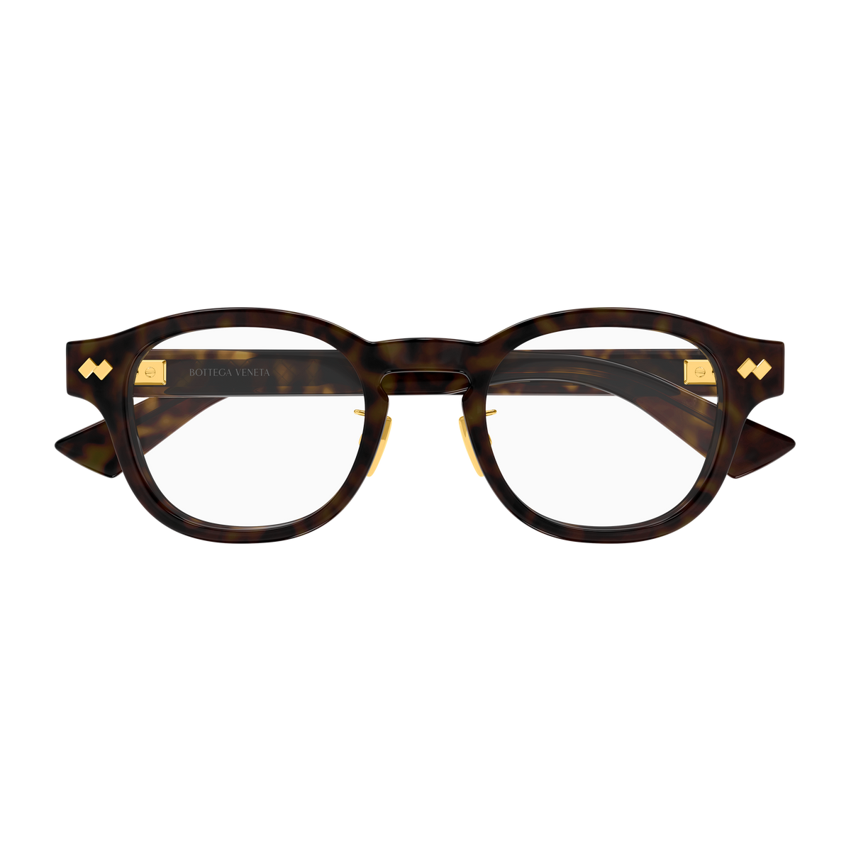 Bottega Veneta BV1518OA Écaille Havane 002 de face - Les Lunettes de Pauline