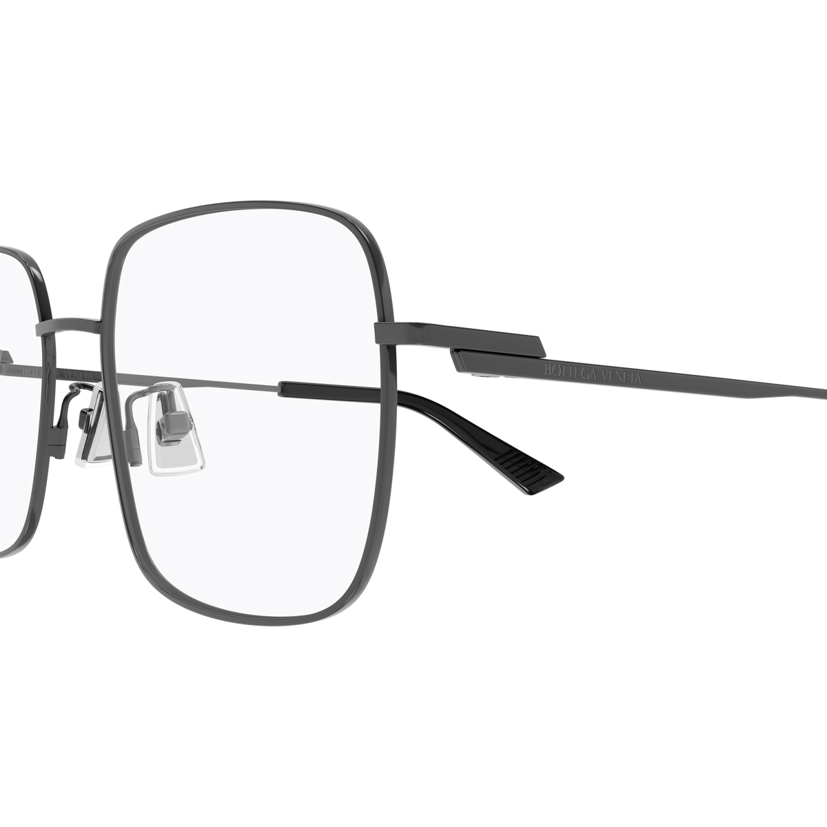 Bottega Veneta BV1519OJ Ruthénium 003 en détail des branches - Les Lunettes de Pauline