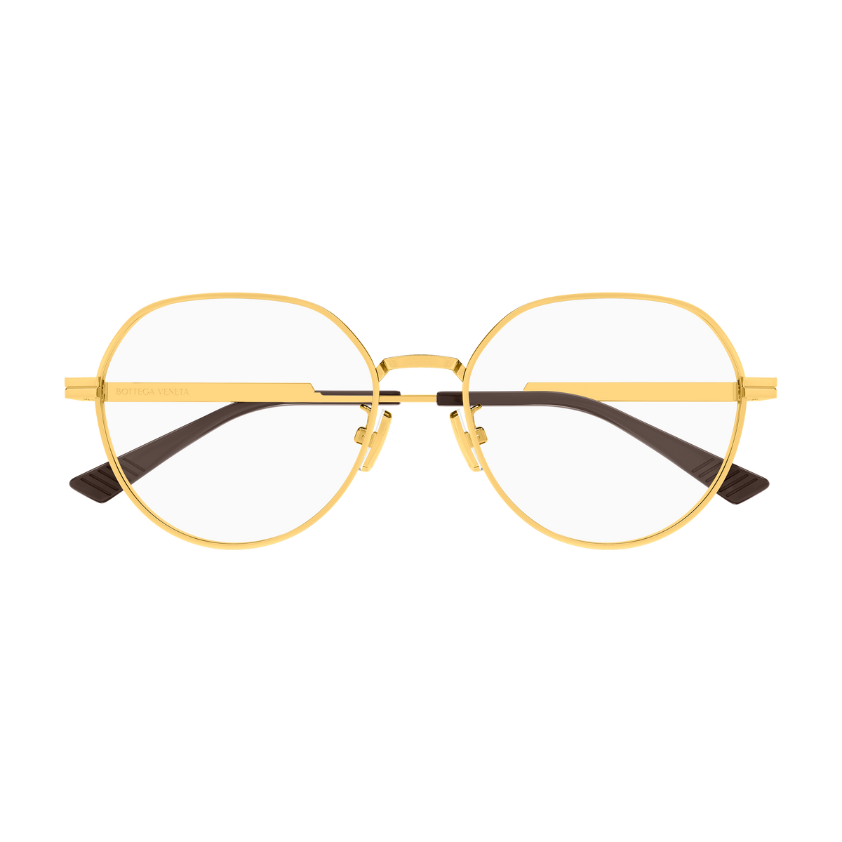 Bottega Veneta BV1520OJ Doré 001 de face - Les Lunettes de Pauline