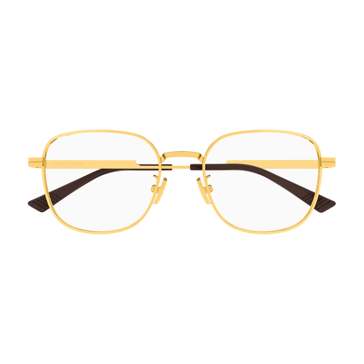 Bottega Veneta BV1521OJ Doré 001 de face - Les Lunettes de Pauline