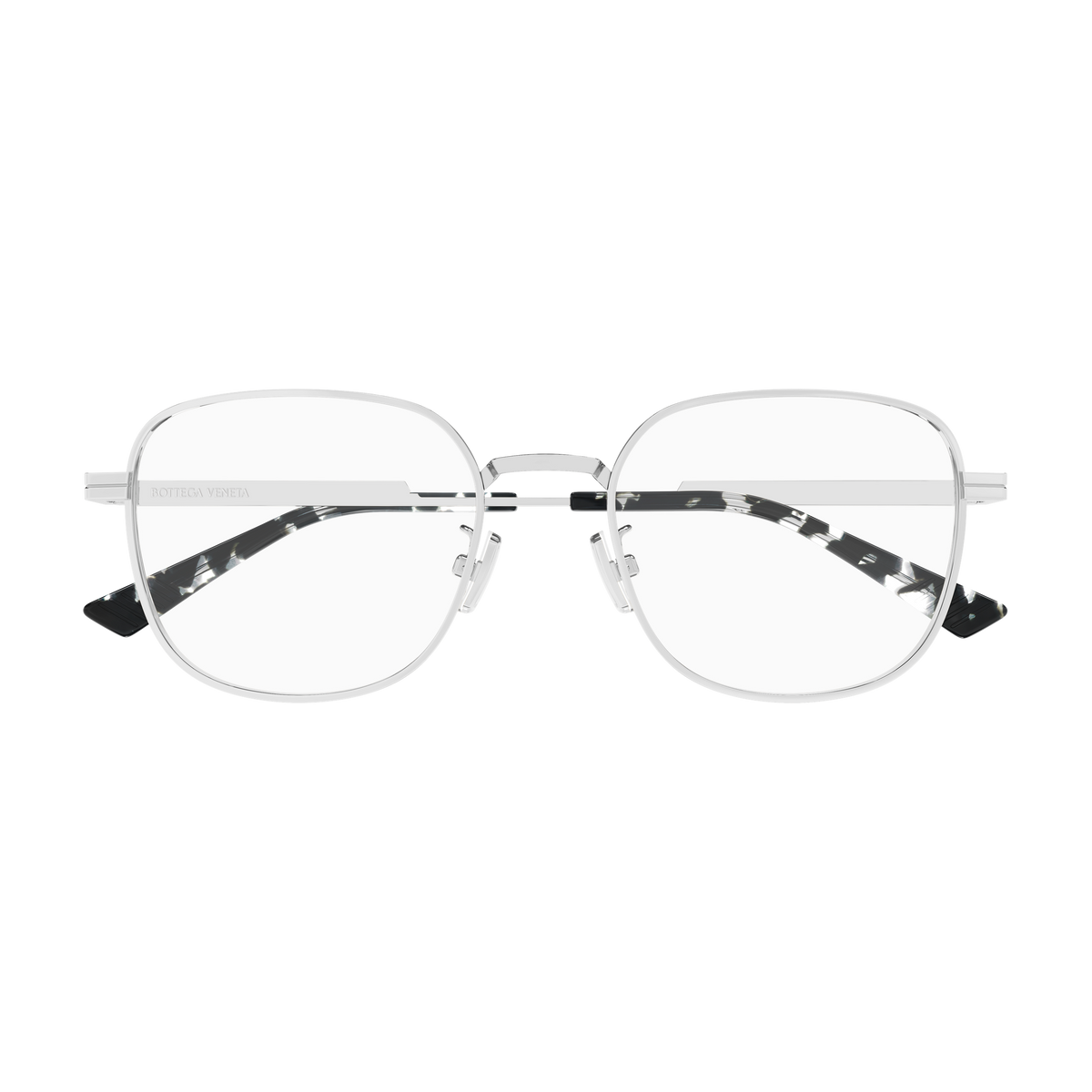 Bottega Veneta BV1521OJ Argenté 002 de face - Les Lunettes de Pauline