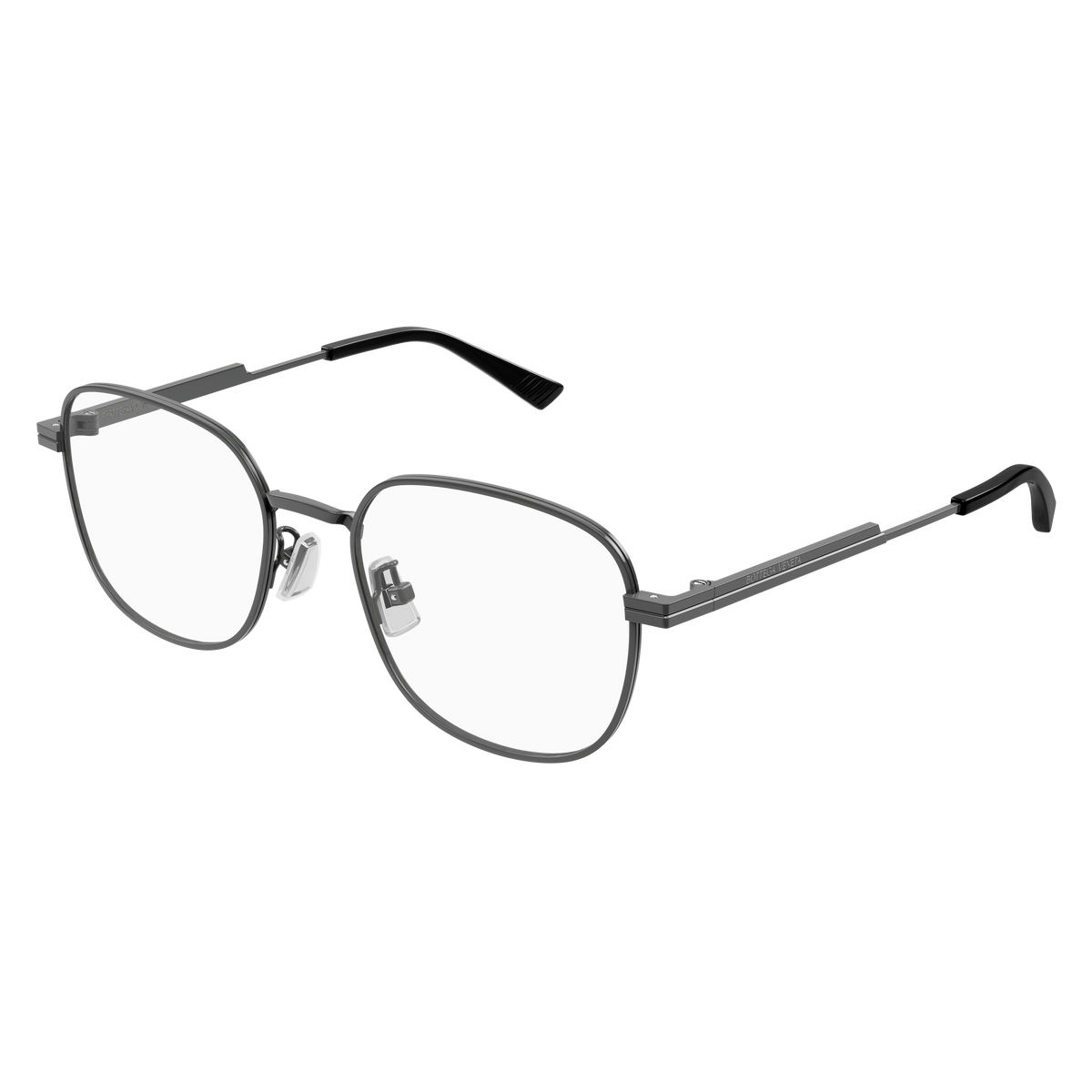 Bottega Veneta BV1521OJ Ruthénium 003 de trois-quarts - Les Lunettes de Pauline