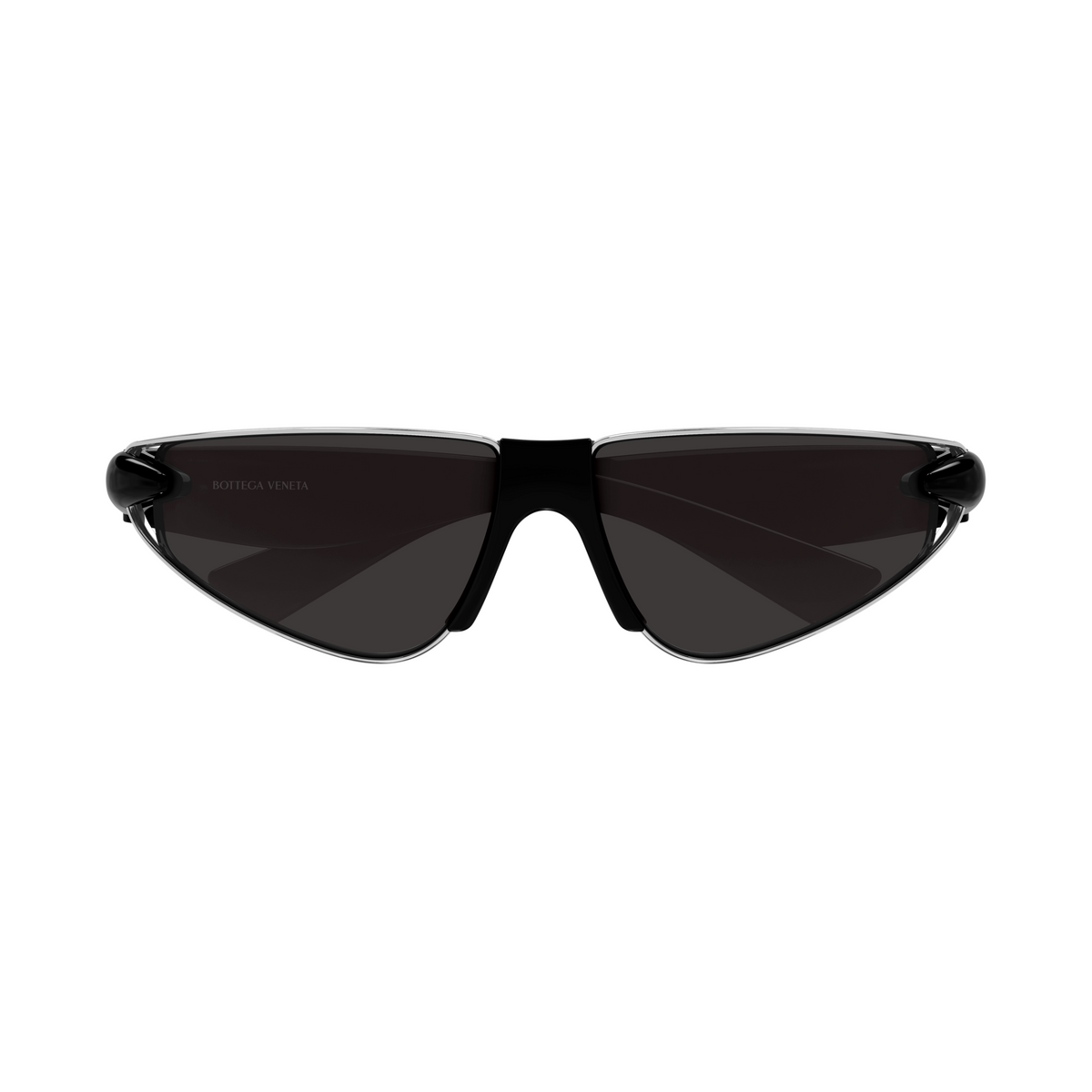 Bottega Veneta BV1523S Noir Argenté 003 de face - Les Lunettes de Pauline