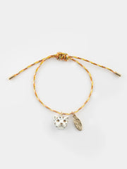 Bracelet cordon léopard blanc et doré - Nach - Les Lunettes de Pauline