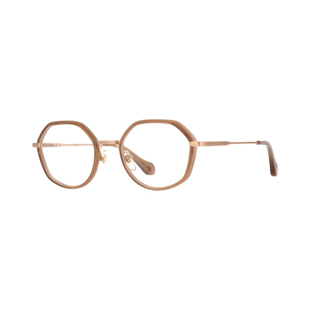 Carven CC1060 Caramel CA85 de trois-quarts - Les Lunettes de Pauline