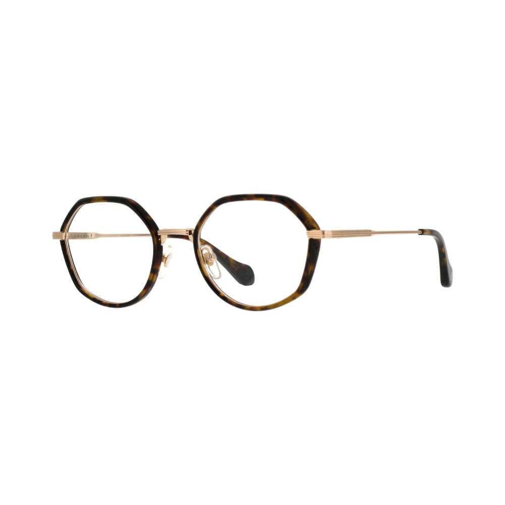 Carven CC1060 Écaille Foncée E100 de trois-quarts - Les Lunettes de Pauline