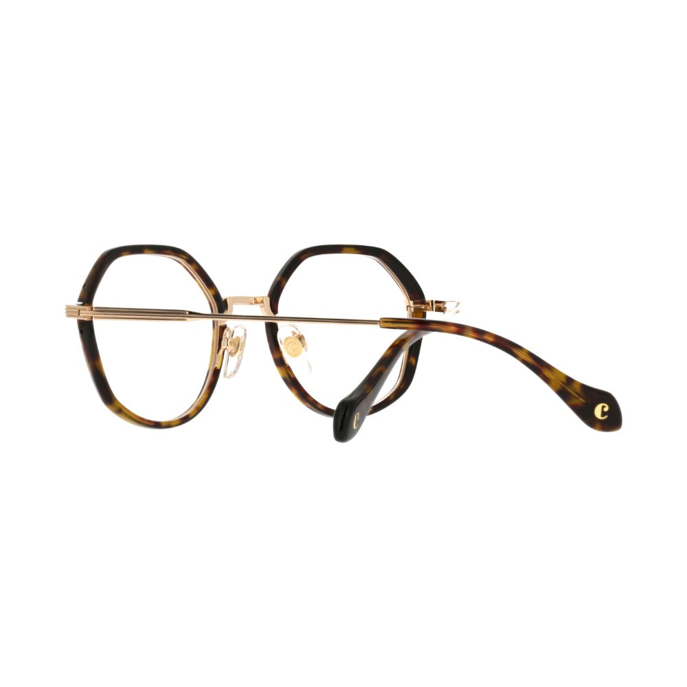 Carven CC1060 Écaille Foncée E100 en détail des branches - Les Lunettes de Pauline