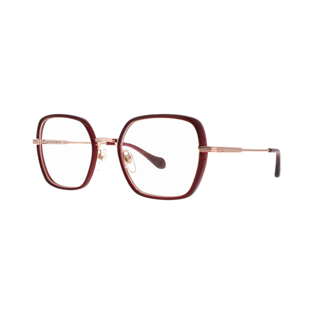 Carven CC1061 Cristal Cerise CS69 de trois-quarts - Les Lunettes de Pauline