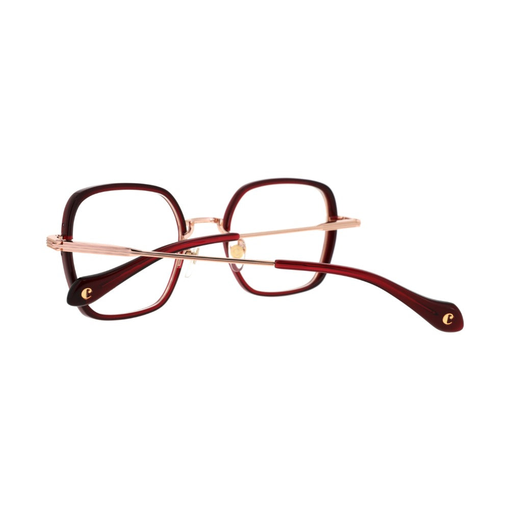 Carven CC1061 Cristal Cerise CS69 en détail des branches - Les Lunettes de Pauline