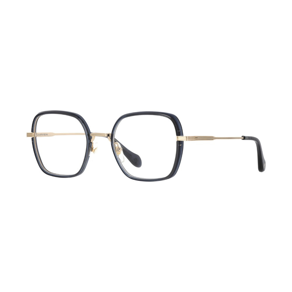 Carven CC1061 Cristal Bleu Encre EN69 de trois-quarts - Les Lunettes de Pauline