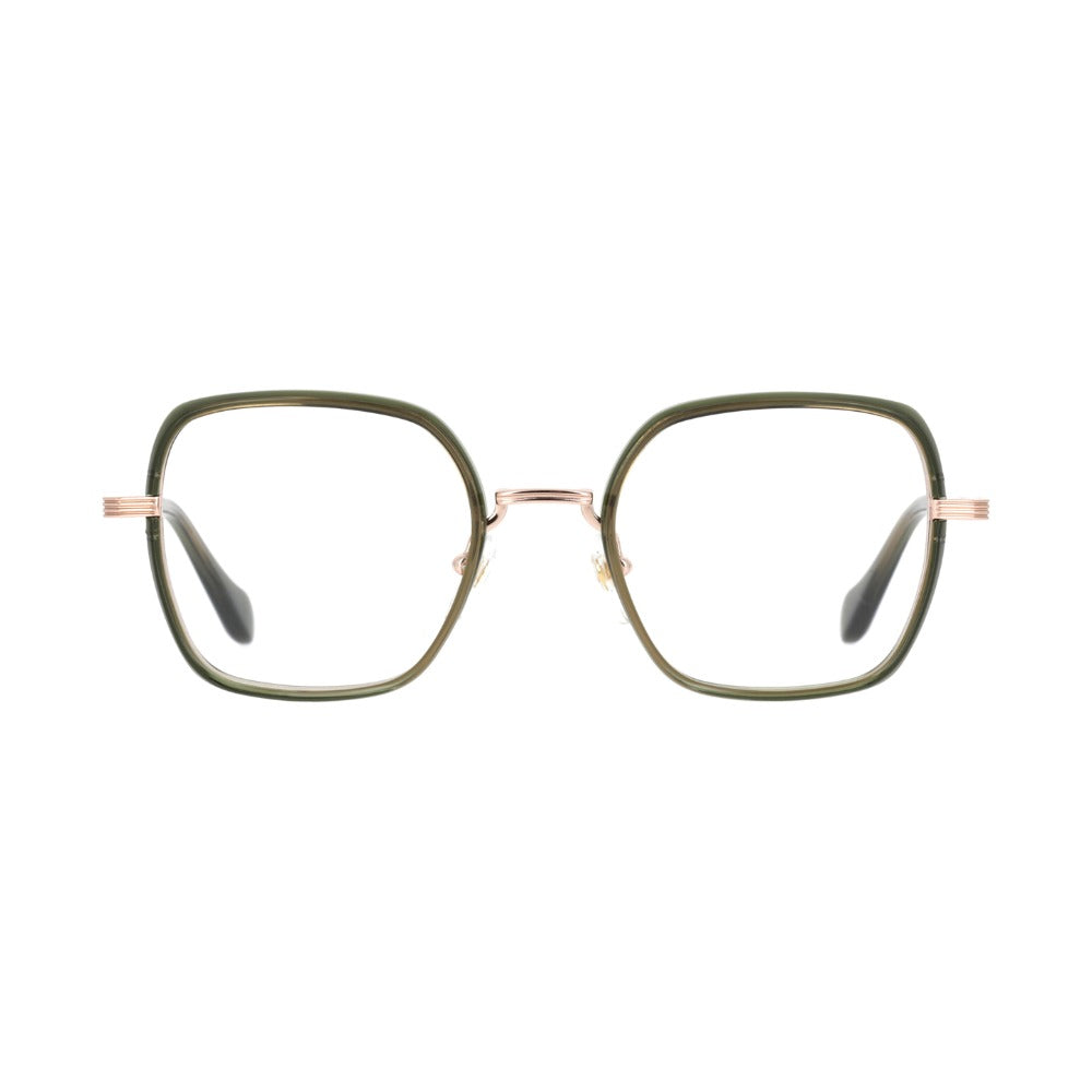 Carven CC1061 Cristal Vert Olive OL68 de face - Les Lunettes de Pauline