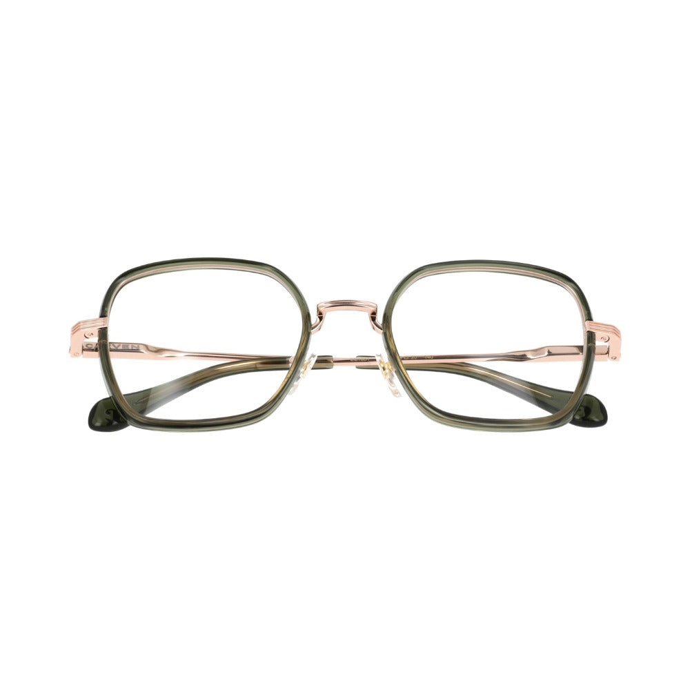 Carven CC1061 Cristal Vert Olive OL68 en détail des branches - Les Lunettes de Pauline