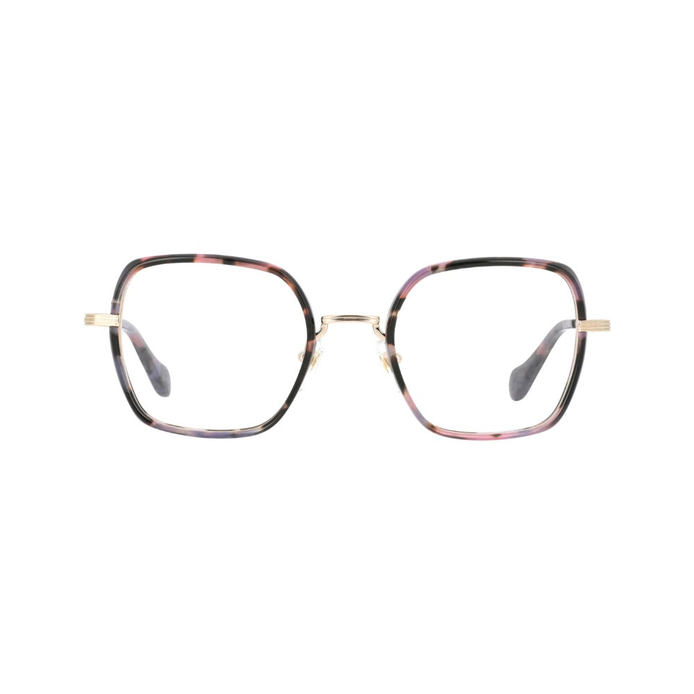 Carven CC1061 Écaille Rosée et Doré Clair RSDO de face - Les Lunettes de Pauline
