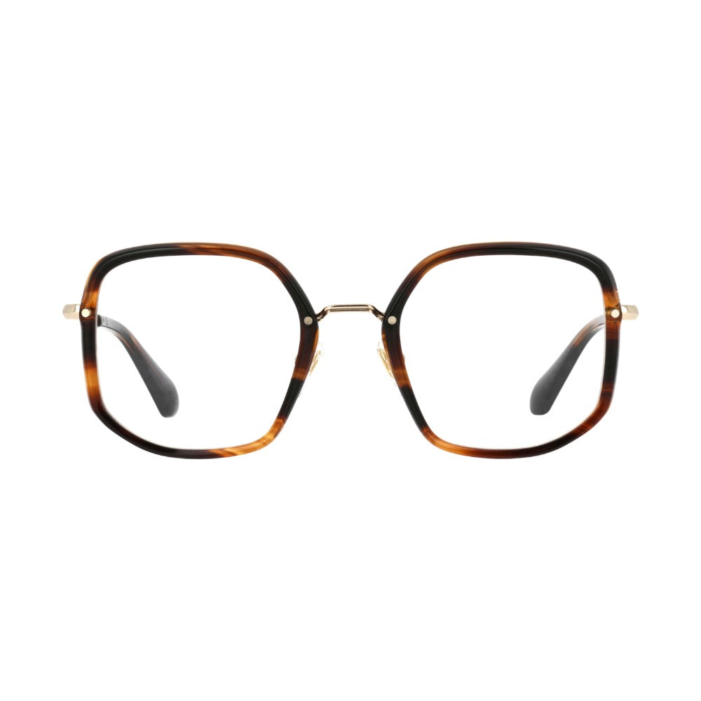 Carven CC1101 Écaille Jaune et Noire ECDO de face - Les Lunettes de Pauline