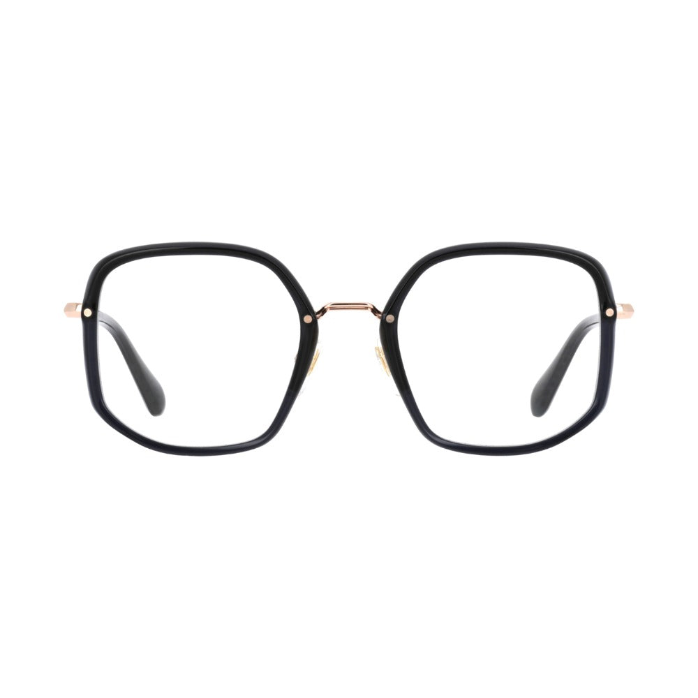 Carven CC1101 Cristal Bleu Encre et Or Rose ENOR de face - Les Lunettes de Pauline