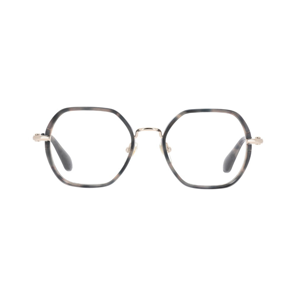 Carven CC1121 Gris Ardoise Satiné et Doré GRDO de face - Les Lunettes de Pauline