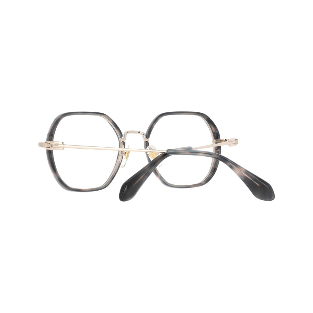 Carven CC1121 Gris Ardoise Satiné et Doré GRDO en détail des branches - Les Lunettes de Pauline