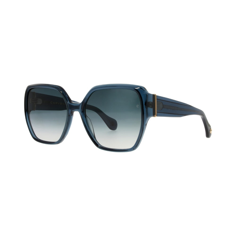 Carven CC4065S Cristal Bleu Pétrole CE69 de trois-quarts - Les Lunettes de Pauline
