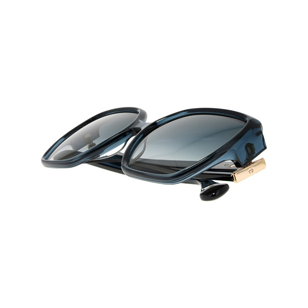 Carven CC4065S Cristal Bleu Pétrole CE69 en détail des branches - Les Lunettes de Pauline