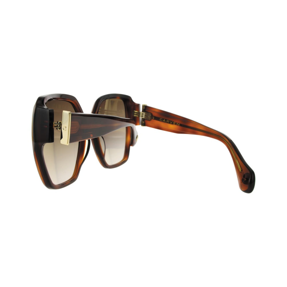 Carven CC4065S Écaille Havane E006 en détail des branches - Les Lunettes de Pauline