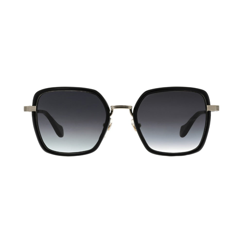 Carven CC4071S Noir Brillant et Or Blanc NOOB de face - Les Lunettes de Pauline