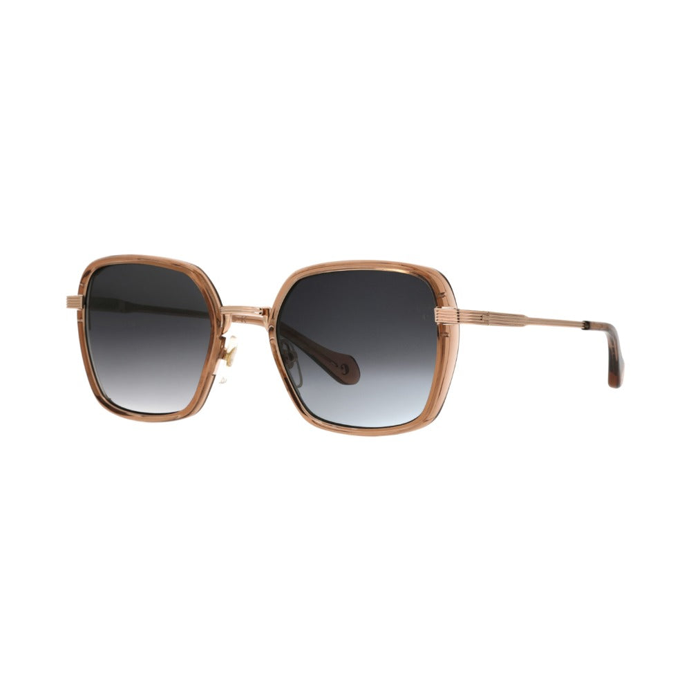 Carven CC4071S Laque Crème et Or Rose RSOR de trois-quarts - Les Lunettes de Pauline