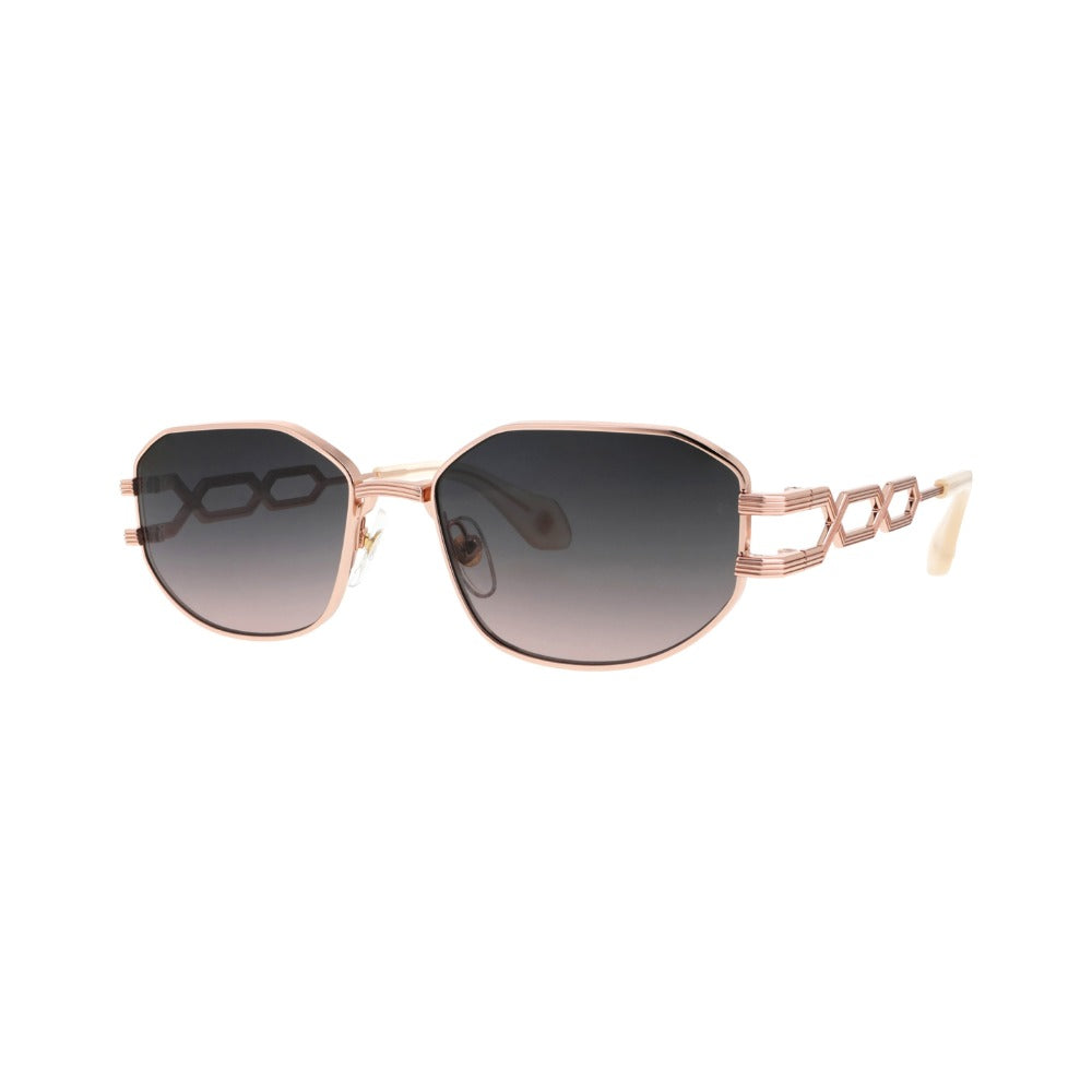 Carven CC4085S Or Rose Brillant OR10 de trois-quarts - Les Lunettes de Pauline