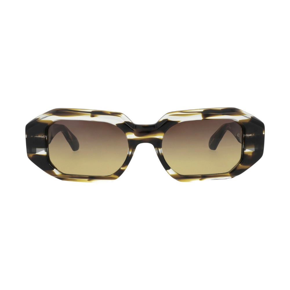 Carven CC4087S Écaille Cristal Vagues Brun E623 de face - Les Lunettes de Pauline