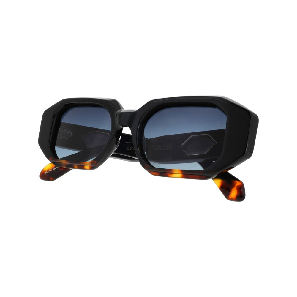 Carven CC4087S Noir et Écaille Foncée NOEC en détail des branches - Les Lunettes de Pauline