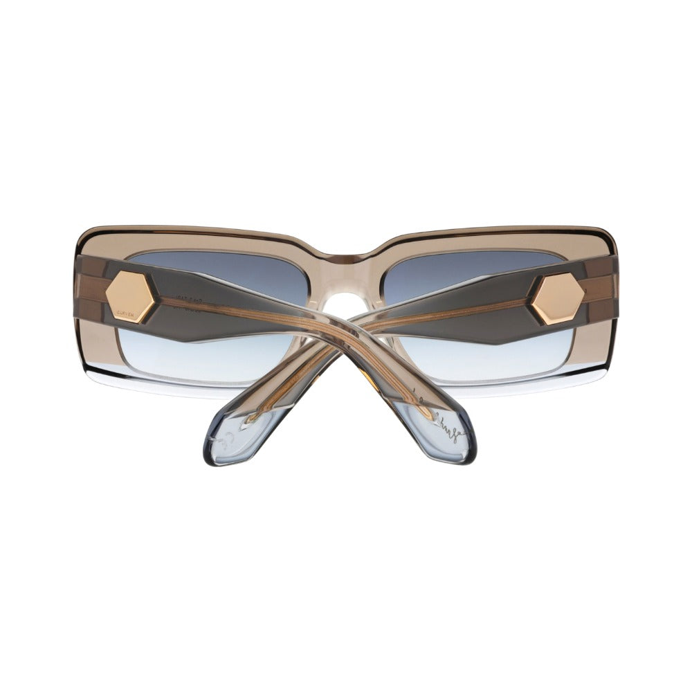 Carven CC4088S Cristal Taupe et Cristal Bleu TABL en détail des branches - Les Lunettes de Pauline