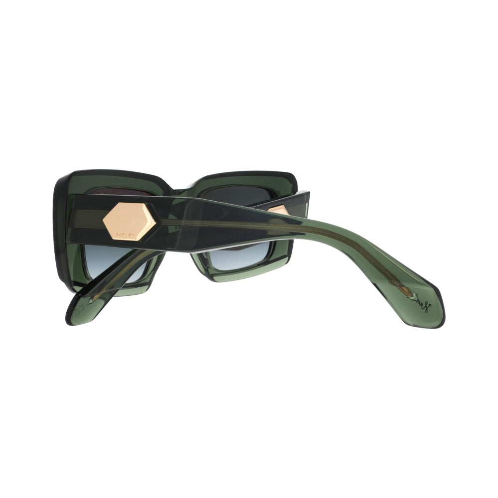 Carven CC4088S Cristal Vert Foncé VE69 en détail des branches - Les Lunettes de Pauline