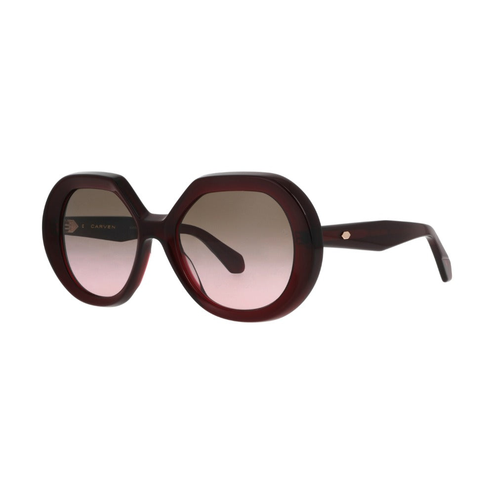 Carven CC4090S Cristal Cerise CS69 de trois-quarts - Les Lunettes de Pauline