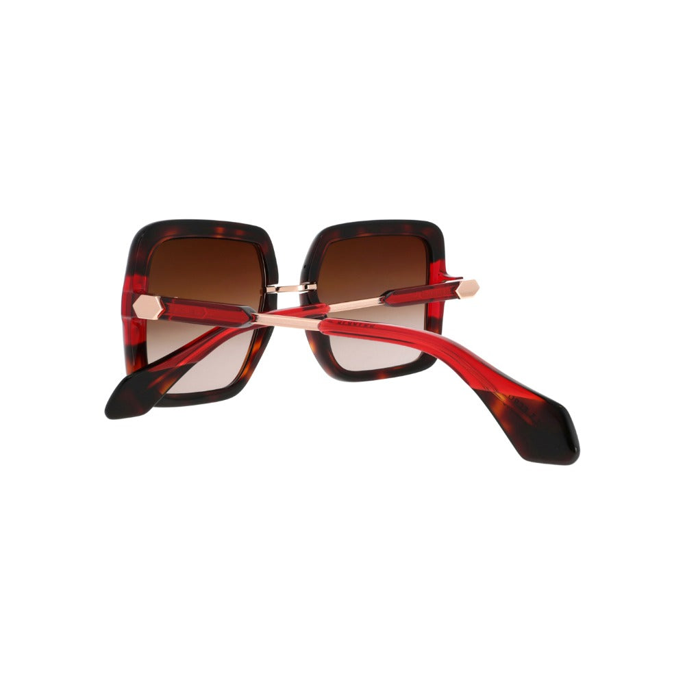 Carven CC4094S Écaille et Rouge ECRO en détail des branches - Les Lunettes de Pauline