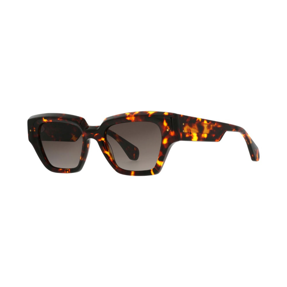 Carven CC4095S Écaille Mouchetée Miel E279 de trois-quarts - Les Lunettes de Pauline