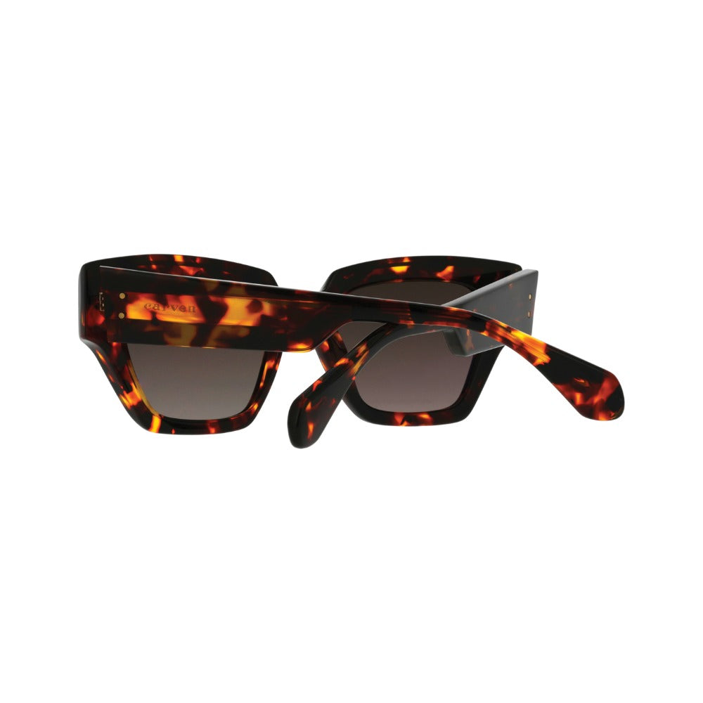 Carven CC4095S Écaille Mouchetée Miel E279 en détail des branches - Les Lunettes de Pauline